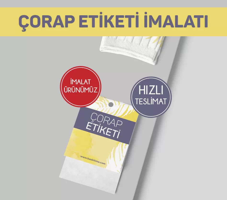 Çorap Etiketi Kartonu - Görsel 2