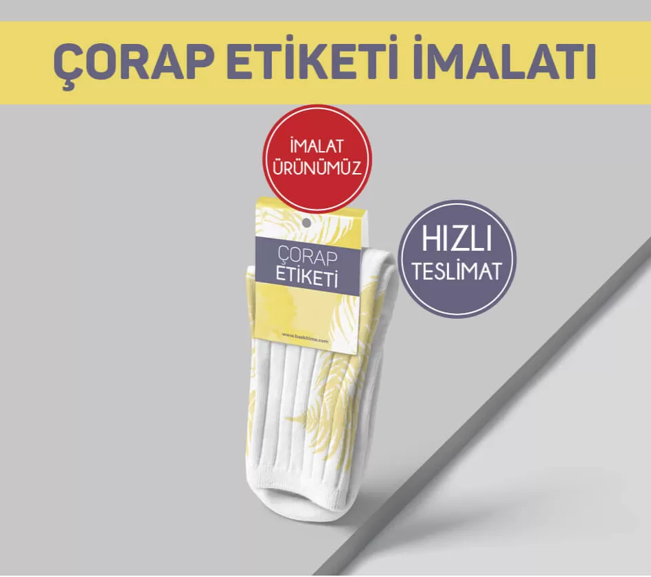 Çorap Etiketi Kartonu - Görsel 3