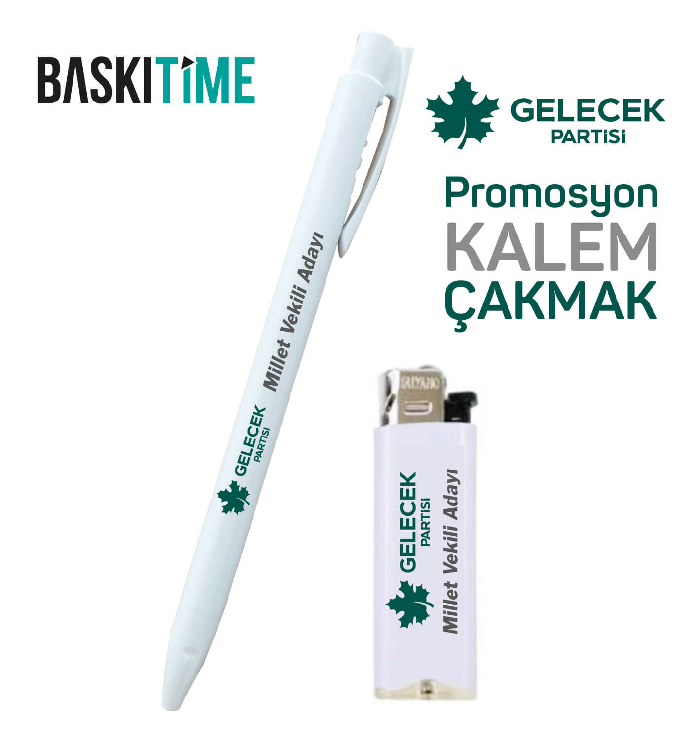 Gelecek Partisi Promosyon Kalem Çakmak