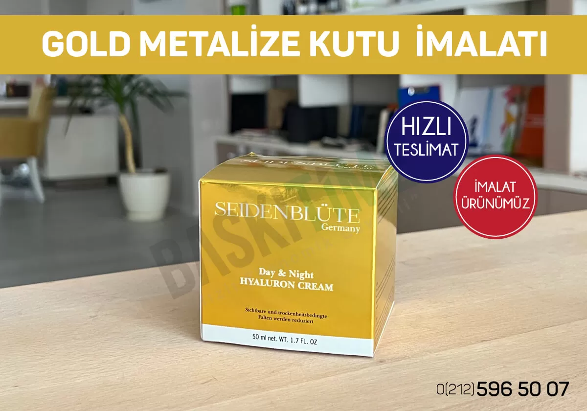 Metalize Karton Kutu