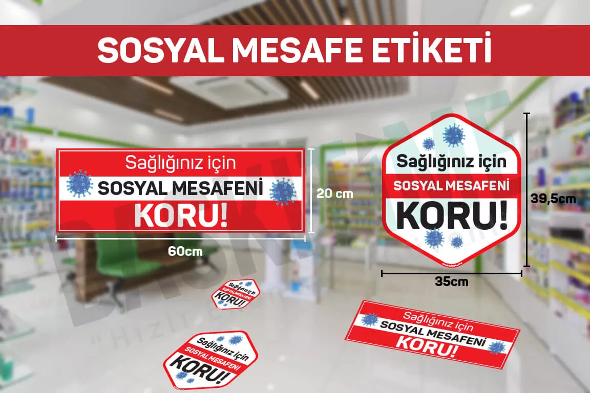 Sosyal Mesafe Zemin Etiketi